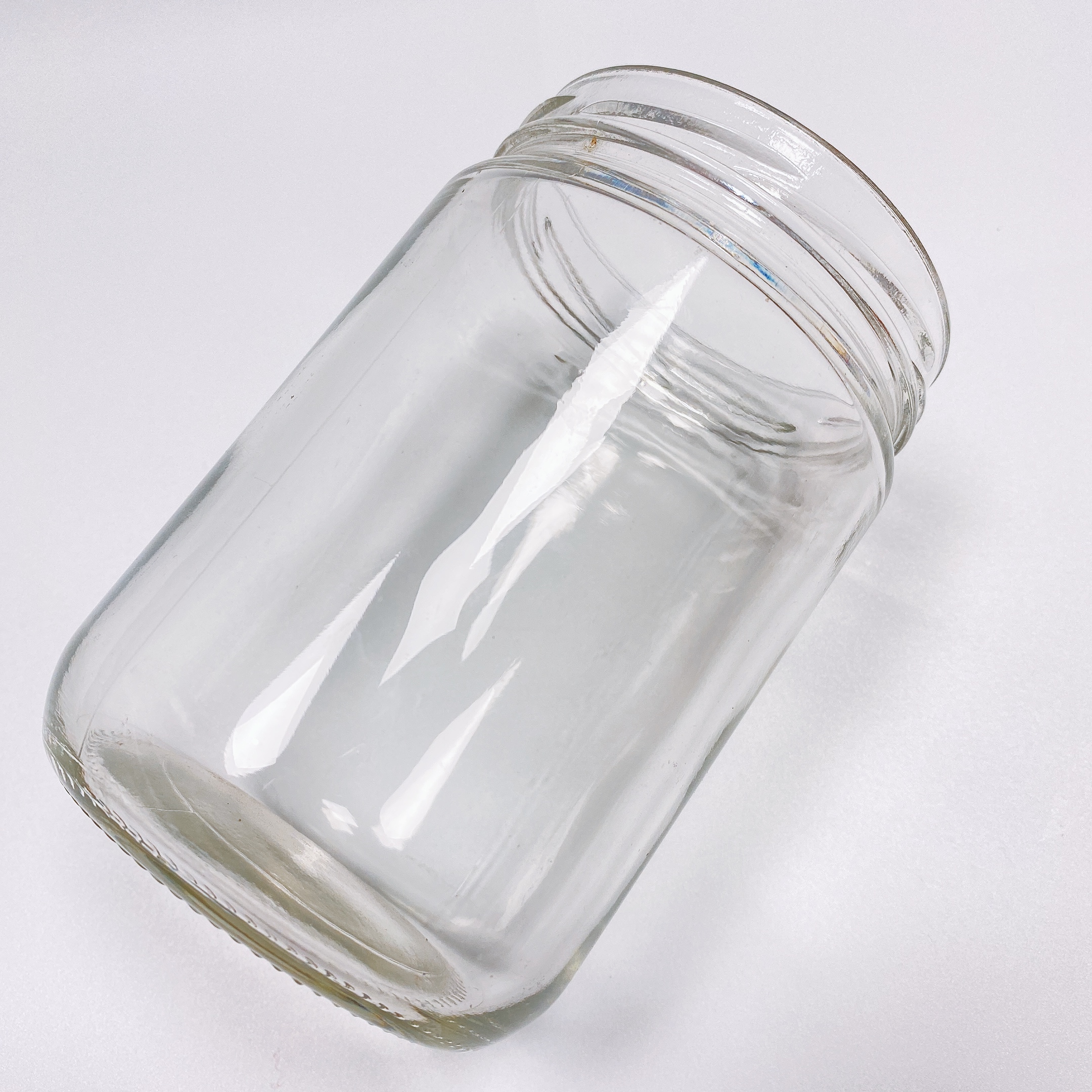 Manufacturers Flint Storage Containers 470ml Customize Round Food Glass Jar Suppliers
