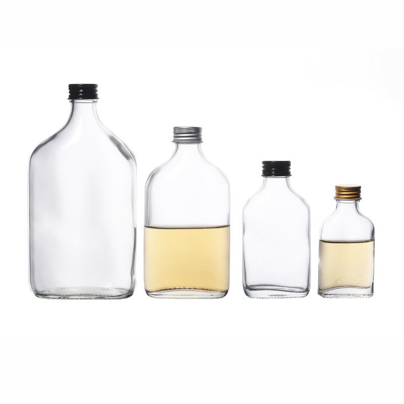 Manufacturers High Quality 12 OZ Glass Bottle Empty 50ml 100ml 200ml 500ml Customize Glass Bottles with Lids