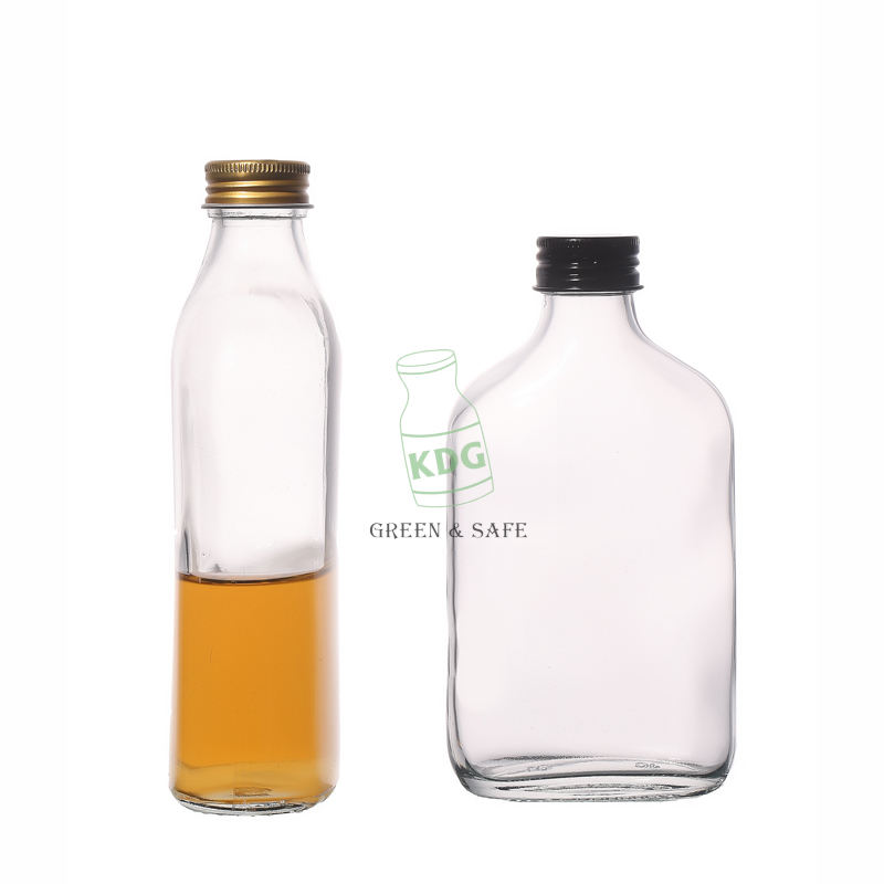 Manufacturers High Quality 12 OZ Glass Bottle Empty 50ml 100ml 200ml 500ml Customize Glass Bottles with Lids