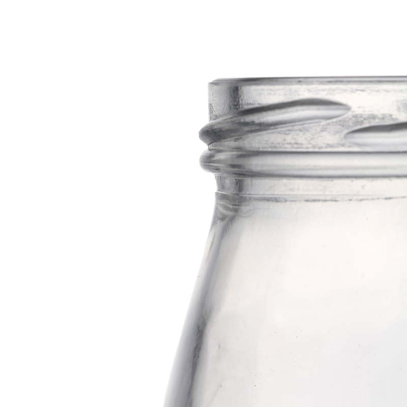 Manufacturers High Quality Metal Lids Clear Round Beverage Customize Empty Glass Bottle 200ml