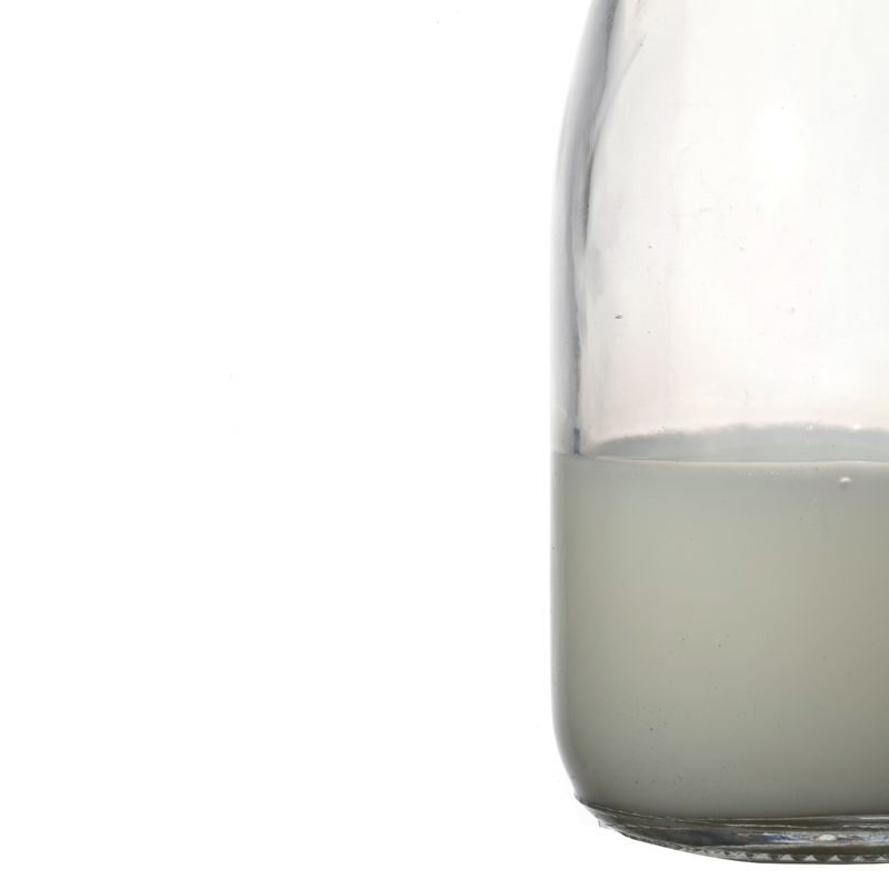 Manufacturers High Quality Metal Lids Clear Round Beverage Customize Empty Glass Bottle 200ml