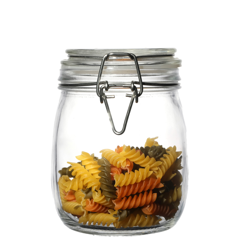 Manufacturers High Quality Round Kitchenware Customize Storage 500ml Food Glass Jars