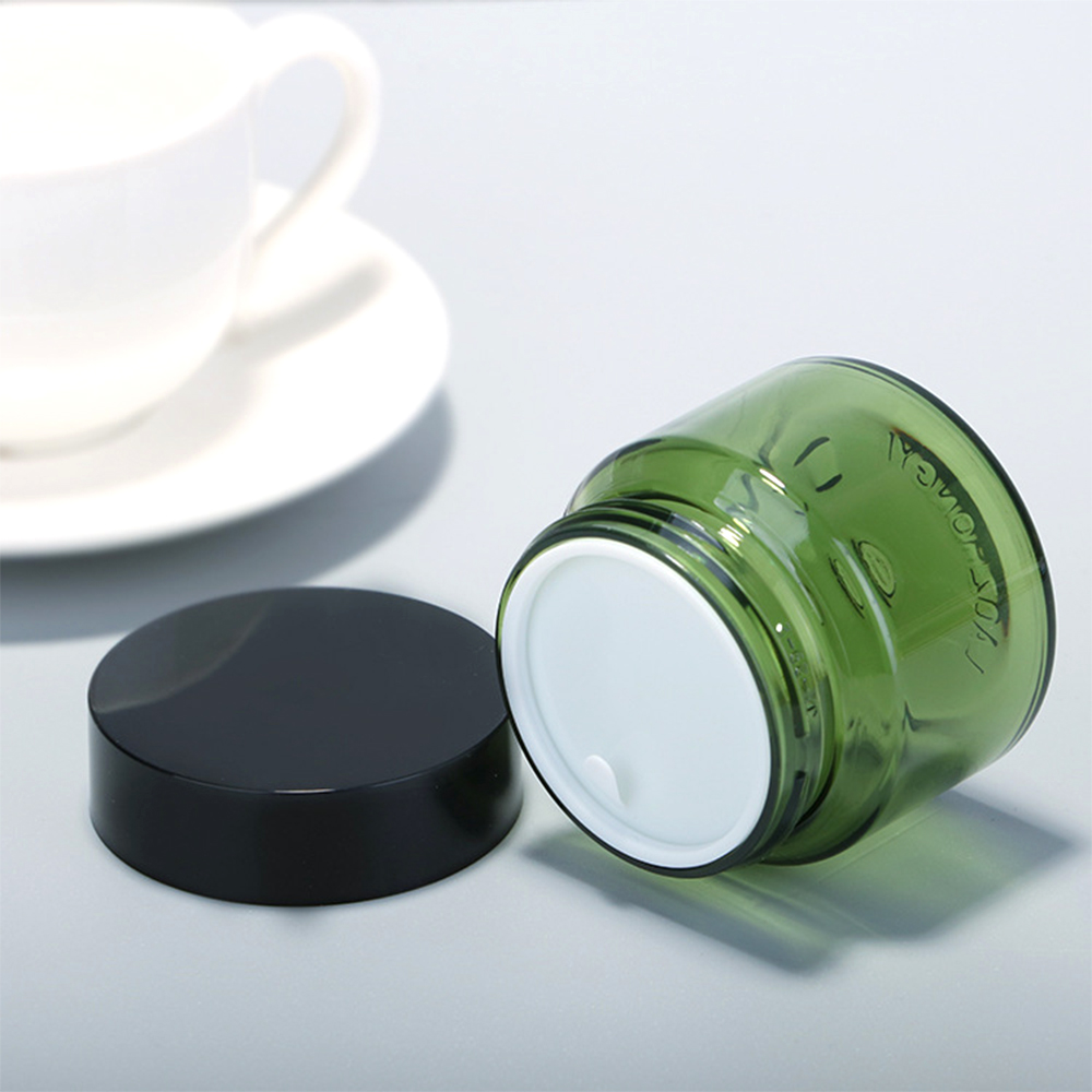 Manufacturers Hot Selling Empty Sized PET Plastic Jar Face Eye Cream Jar Plastic 50ml Facial Care Jar