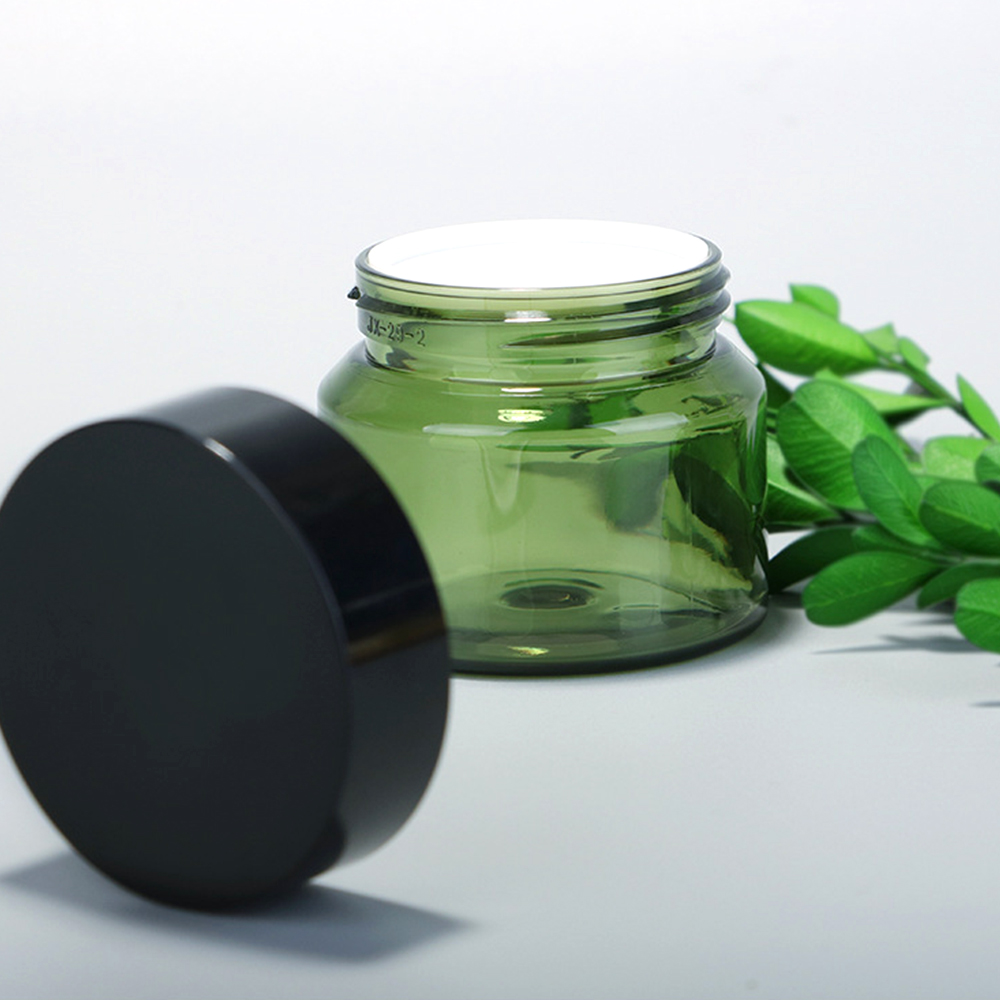 Manufacturers Hot Selling Empty Sized PET Plastic Jar Face Eye Cream Jar Plastic 50ml Facial Care Jar