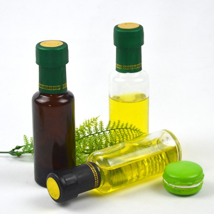 Manufacturers Promotion Round 100Ml Brown Dark Glass Oil Bottle Empty Olive Oil Bottle