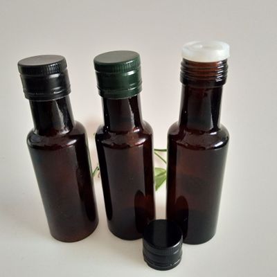 Manufacturers Promotion Round 100Ml Brown Dark Glass Oil Bottle Empty Olive Oil Bottle