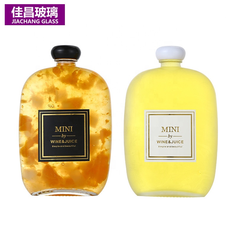 Manufacturers Sell 100ml 125ml 250ml 350ml Flat Small wine bottle Whiskey Glass Bottle