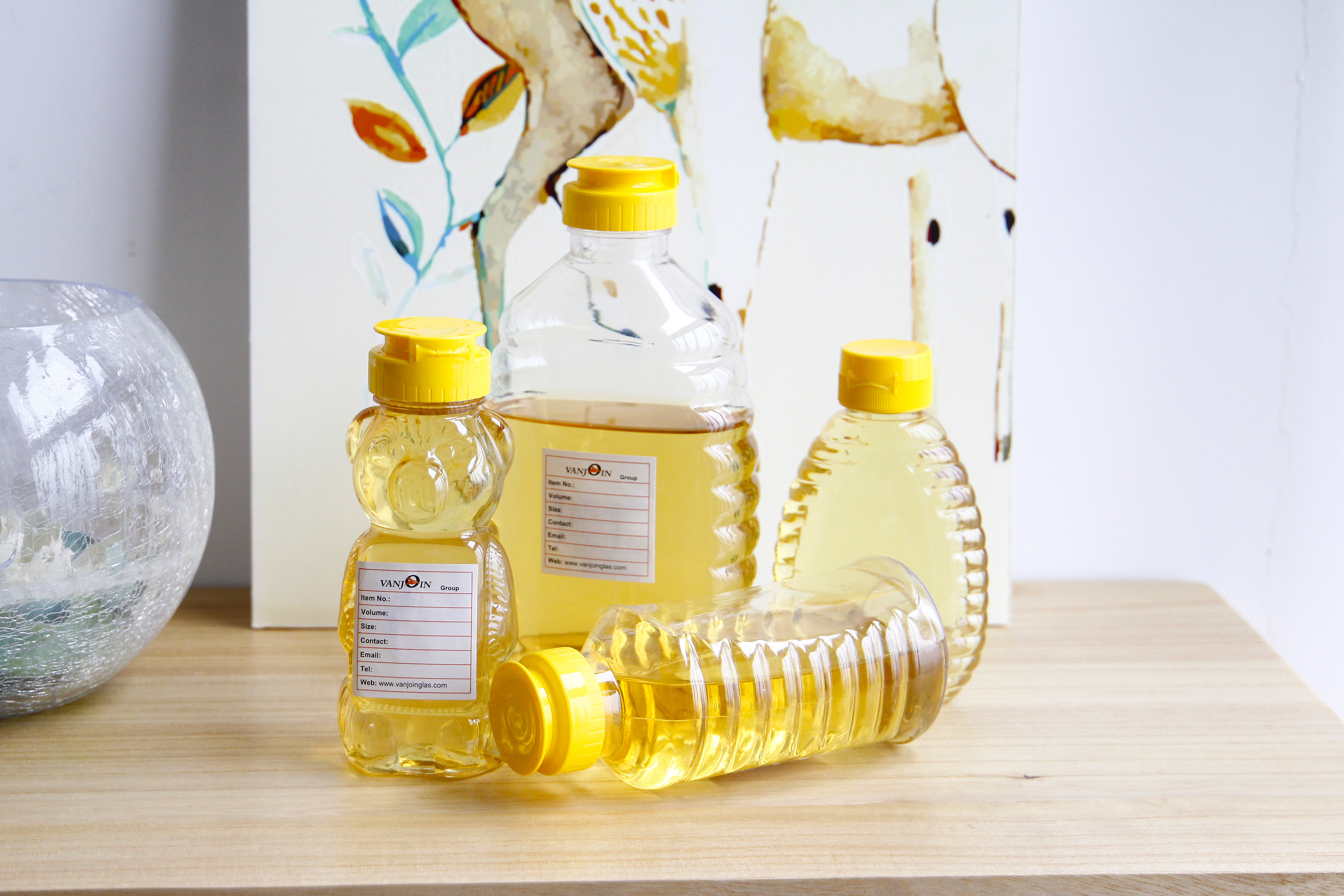 Manufacturers Sell 250g 500g 1000g Honey Bottles Plastic Bottles Honey Jars