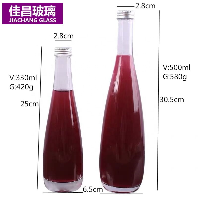Manufacturers Sell 375 ml 500 ml 330 ml Whisky Vodka Glass Bottle with Screw Cap