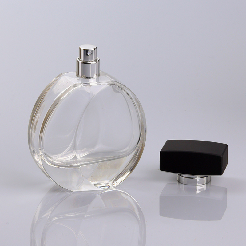 Manufacturers Whole Coating White 100ml Round Shape Empty Luxury Perfume Glass Bottle