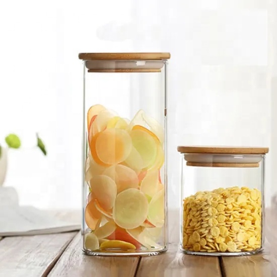 Manufacturers Wholesale High Borosilicate Glass Storage Jar sealed