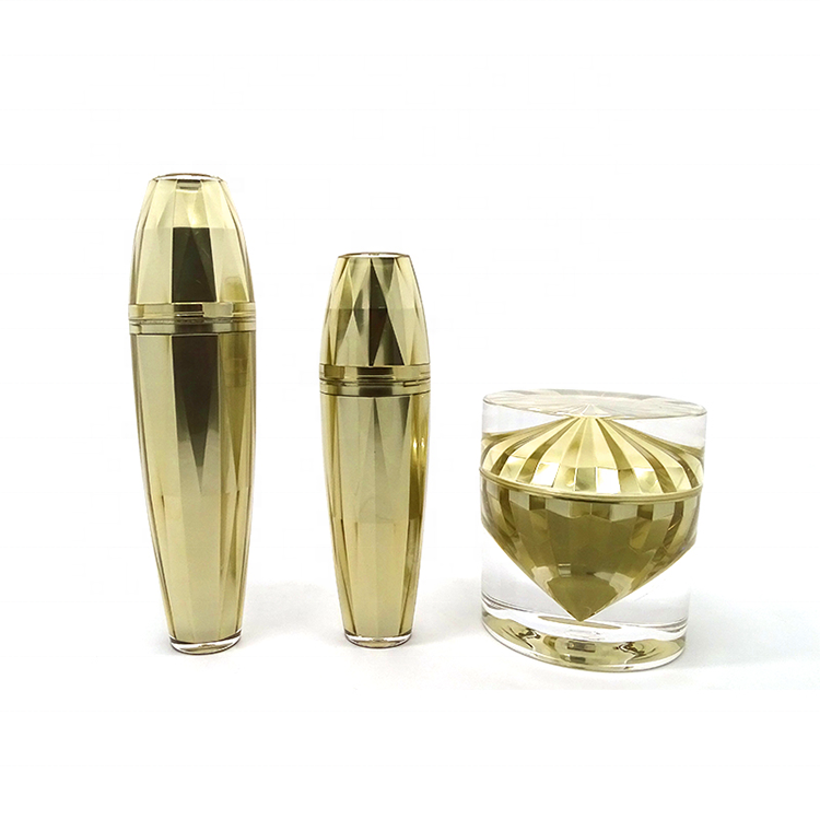 Manufacturers custom-made diamond-shaped color non-toxic acrylic makeup jar for storing eye cream foundation