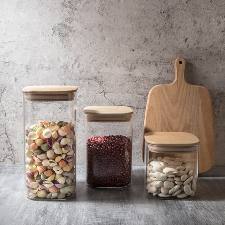 Manufacturers food grade glass jars in bulk australia coffee maker glass jar with sealed lid