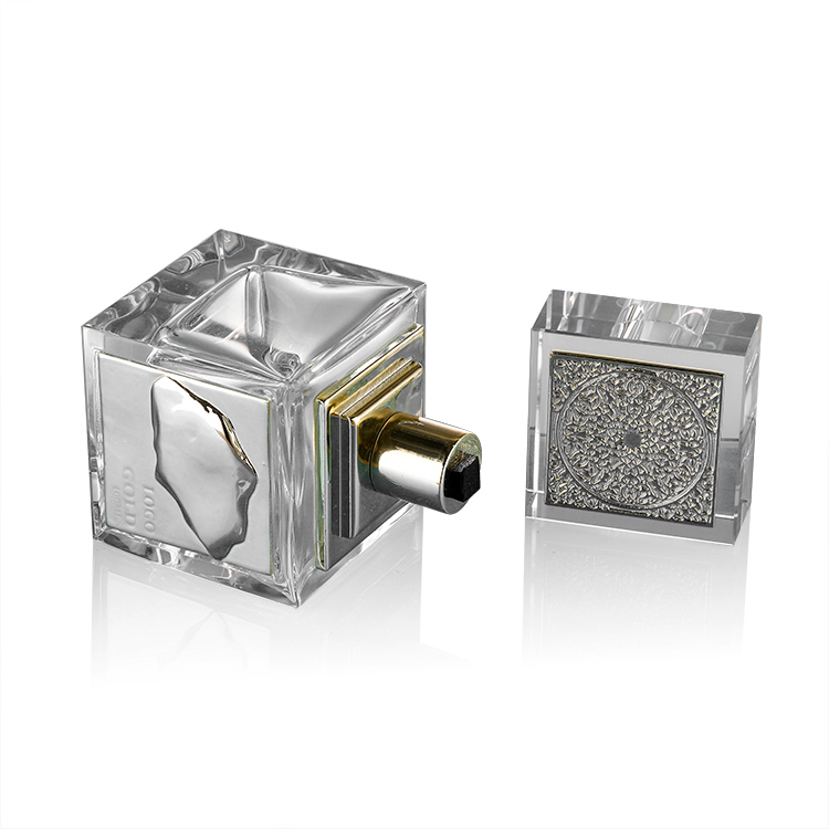 Manufacturers for 100ml square oem luxury glass perfume bottle cosmetic packaging