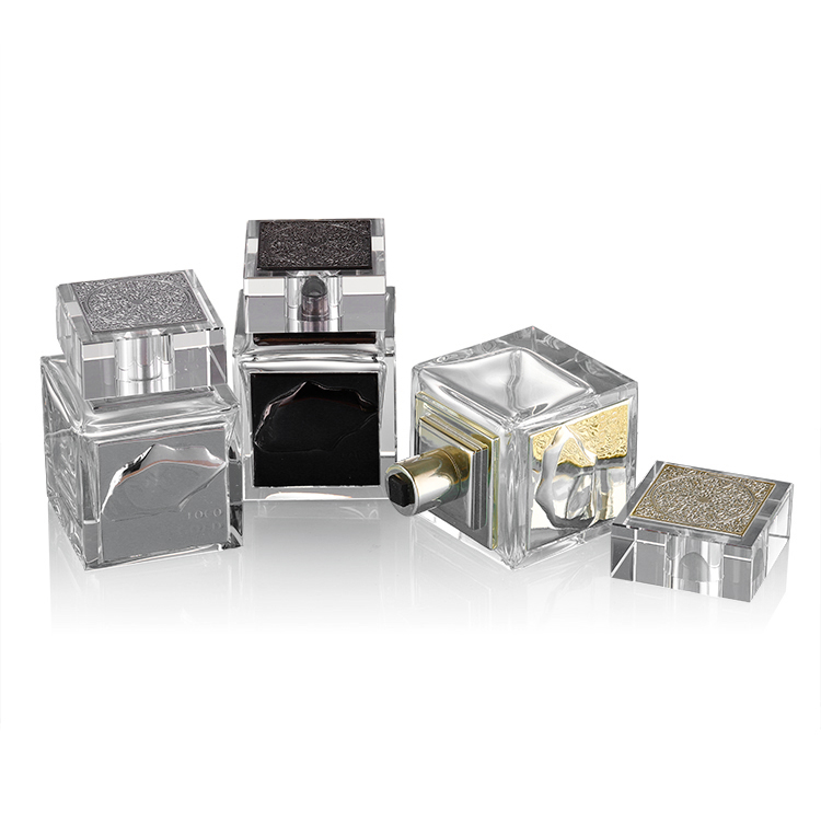 Manufacturers for 100ml square oem luxury glass perfume bottle cosmetic packaging