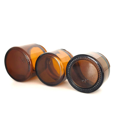 Manufacturers selling brown glass jars with caps lotion bottles and cream jars