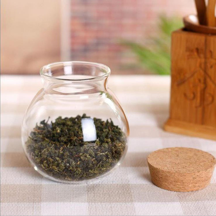 Manufacturers wholesale heat resistant glass tea jars 500 ml empty glass food storage containers with bamboo lids