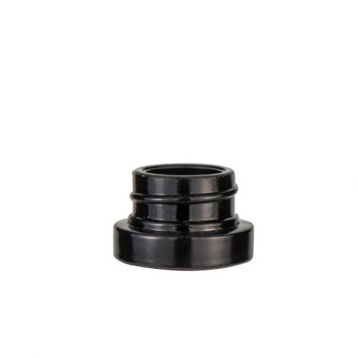 Manufactures 3 G 5 G 7 G Straight Side Dark Violet Glass Containers UV Black CBD Jar With Child Safety Screw Cap For Cbd
