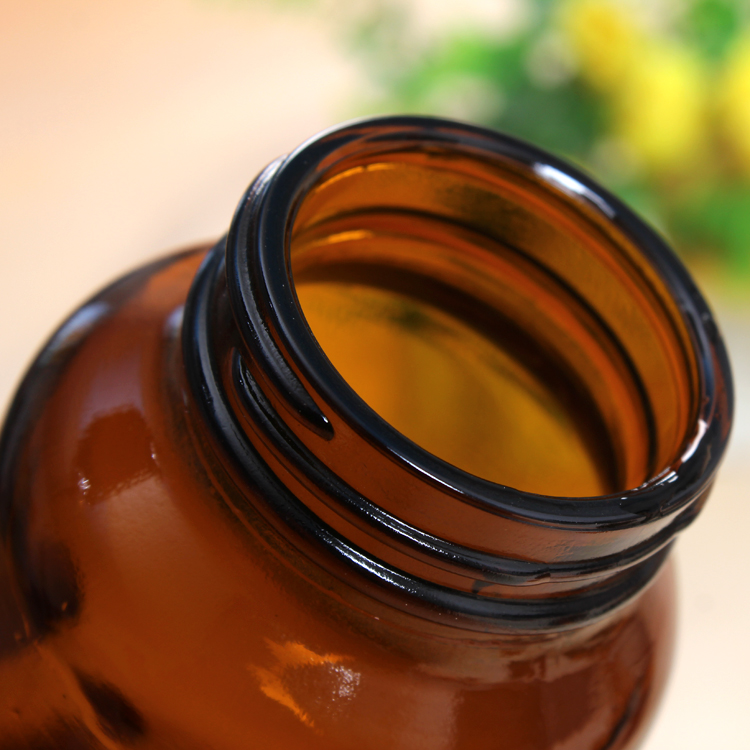 Manufactures Direct Sale Unique Medicine Capsule Glass Bottle With Cap