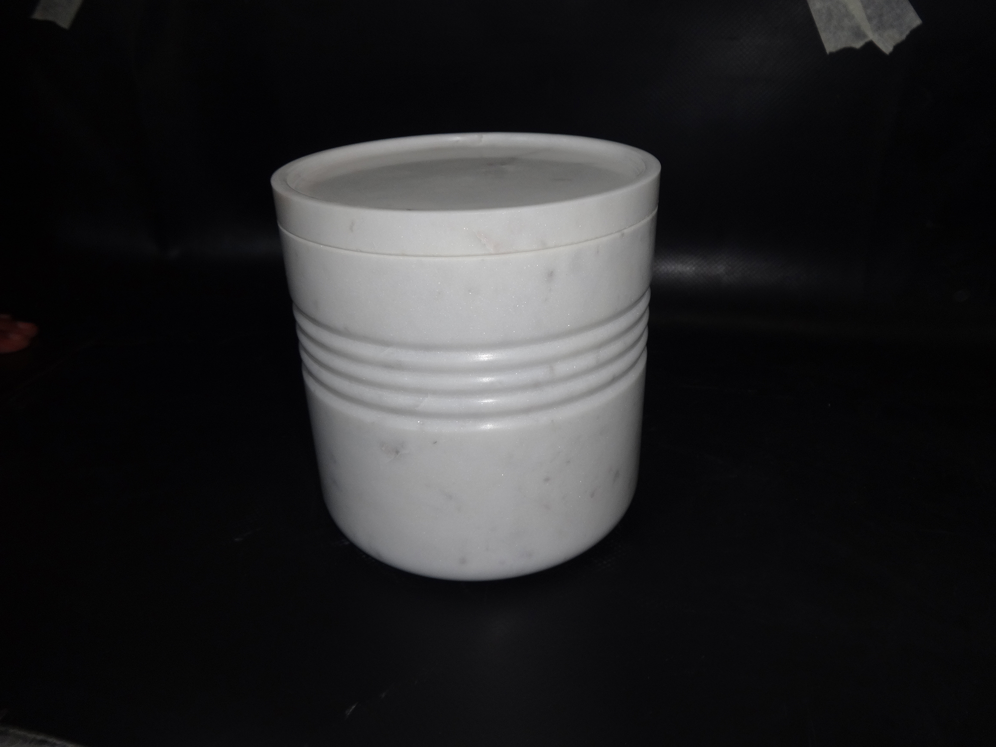 Marble Salt and Pepper Cellar Box Muli-purpose Marbler Jar Marble Container By KeshriNandan