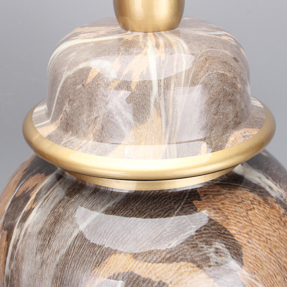 Marble canister storage jar sets ceramic canister home decor marble jar