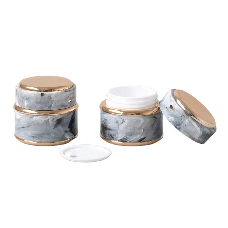 Marble color luxury 50g skin care cream cosmetic jar 50ml nail gel pot