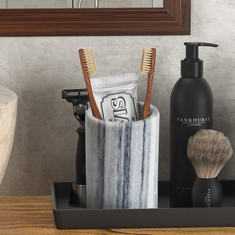 Marble spoon chopsticks storage tube set home cylinder barrel kitchen spoon artifact