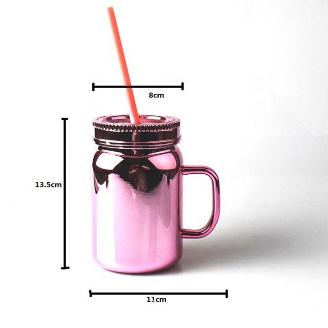 Mason Jar Glass Summer Style Design Cup With Household Drinking Coffee Cupleisure Durable Practical Convenience Home