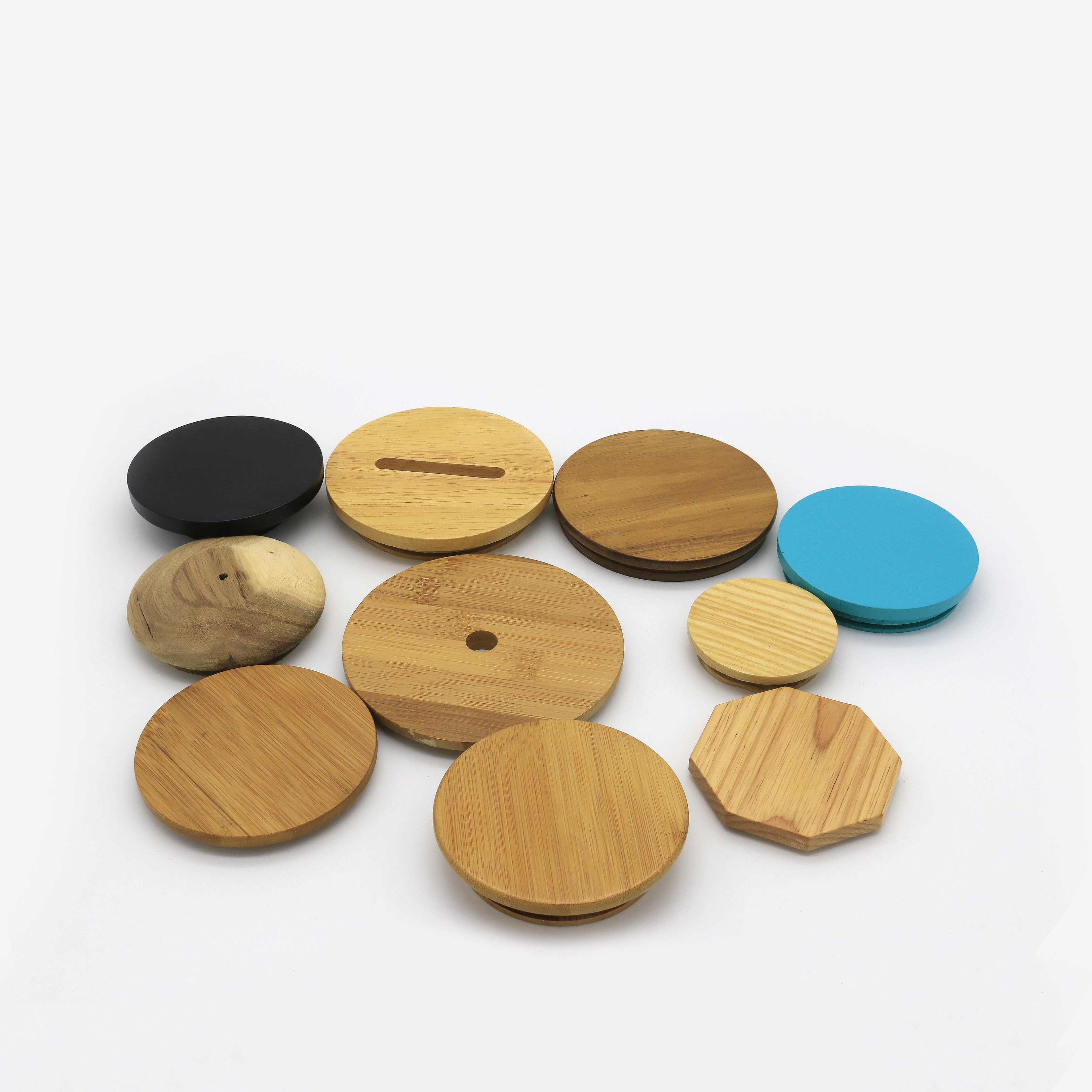 Mason Jar Lids Wide Mouth Wooden Canning Jar Lids