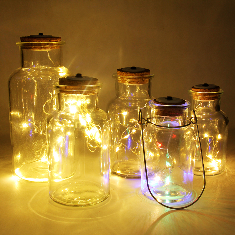 Mason Jar Solar Lid Light Up String Hanging Lantern 20 Led Powered Canning Decor