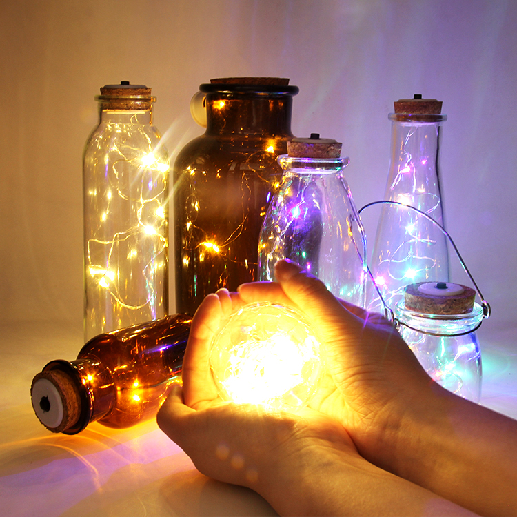 Mason Jar Solar Lid Light Up String Hanging Lantern 20 Led Powered Canning Decor