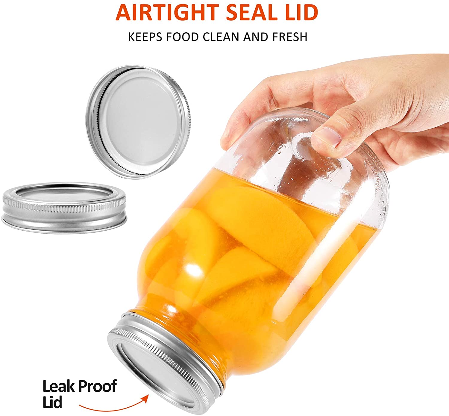Mason Jars Regular Mouth 32 oz