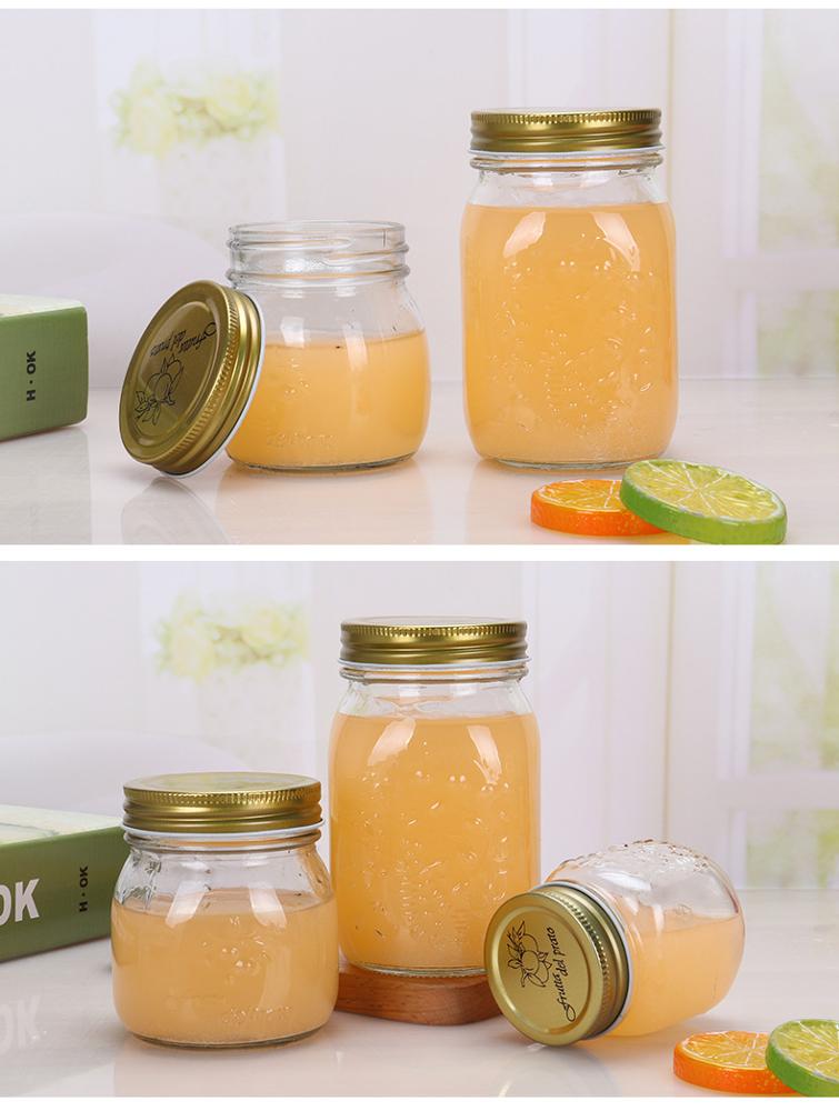 Mason Retro Glass Jar Multigrain Sealed Jar Dried Fruit Jar Sealed A Bottle Of Honey