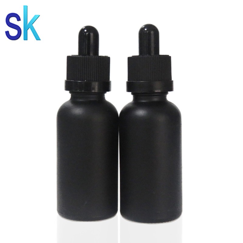 Mass Stock 1oz matt glass dropper bottle for eliquid 30 ml frosted dropper bottle
