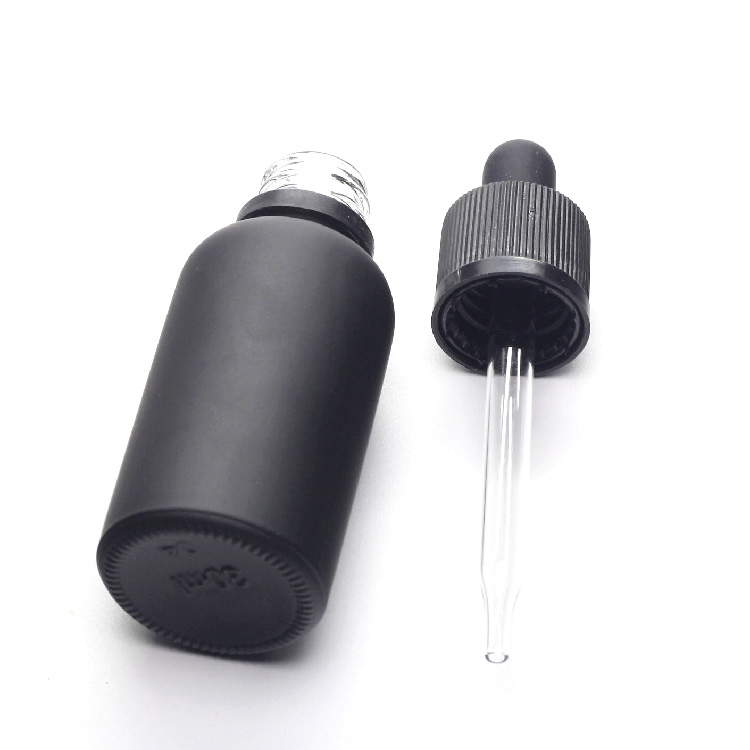 Mass Stock 1oz matt glass dropper bottle for eliquid 30 ml frosted dropper bottle