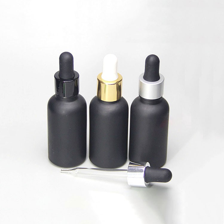 Mass Stock 1oz matt glass dropper bottle for eliquid 30 ml frosted dropper bottle