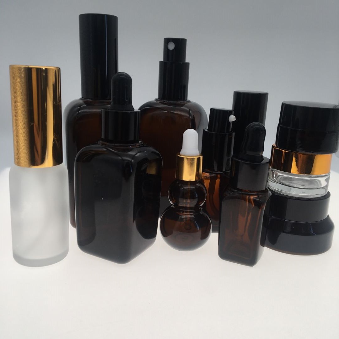 Matt Cosmetic 10Ml 20Ml 50Ml 30Ml Flat Shoulder Frosted Clear Glass Dropper Bottle For Essential Oil