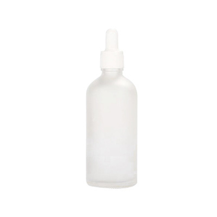 Matt Frosted Clear Black, And Green Glass Dropper Bottle 10ml 15ml 20ml 30 ml 50ml 100ml For Essential Oil /