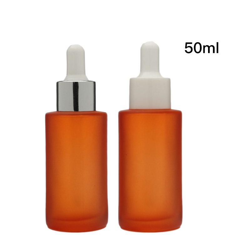Matt Frosted Purple Blue Yellow Orange And Green Glass Dropper Bottle 5ml 10ml 15ml 20ml 30 Ml 50ml 60ml 100ml For Essential Oil
