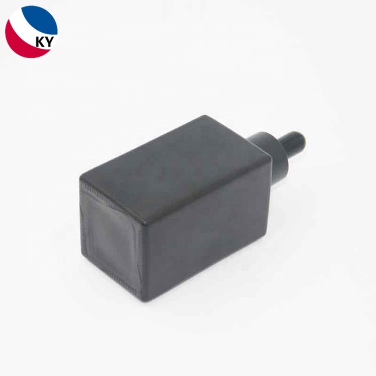 Matte Back Flat Shoulder 100Ml Square Glass Dropper Bottle