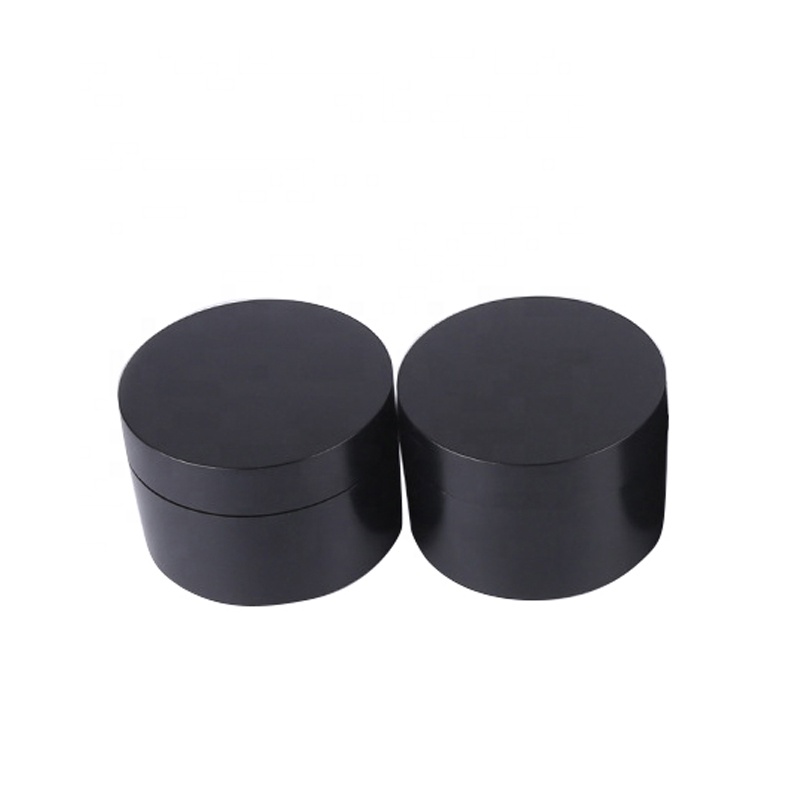 Matte Black PP 50ml Cream Hair Mask Plastic Cosmetic Empty PP Jar with Lid