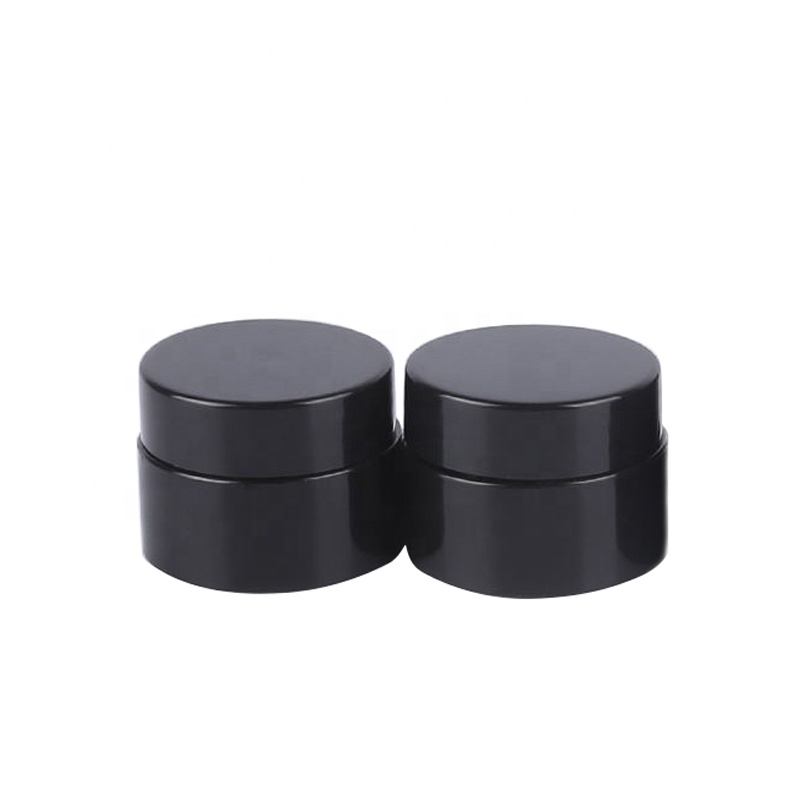 Matte Black PP 50ml Cream Hair Mask Plastic Cosmetic Empty PP Jar with Lid