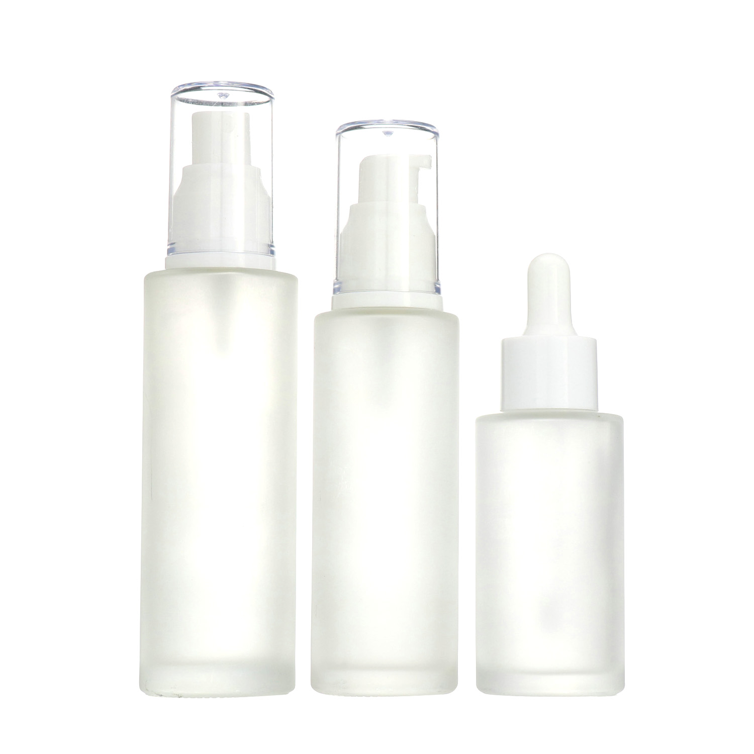 Matte  black  Frosted Glass Dropper Bottle 15ml 20ml 30 Ml 50ml 60ml 100ml For Essential Oil