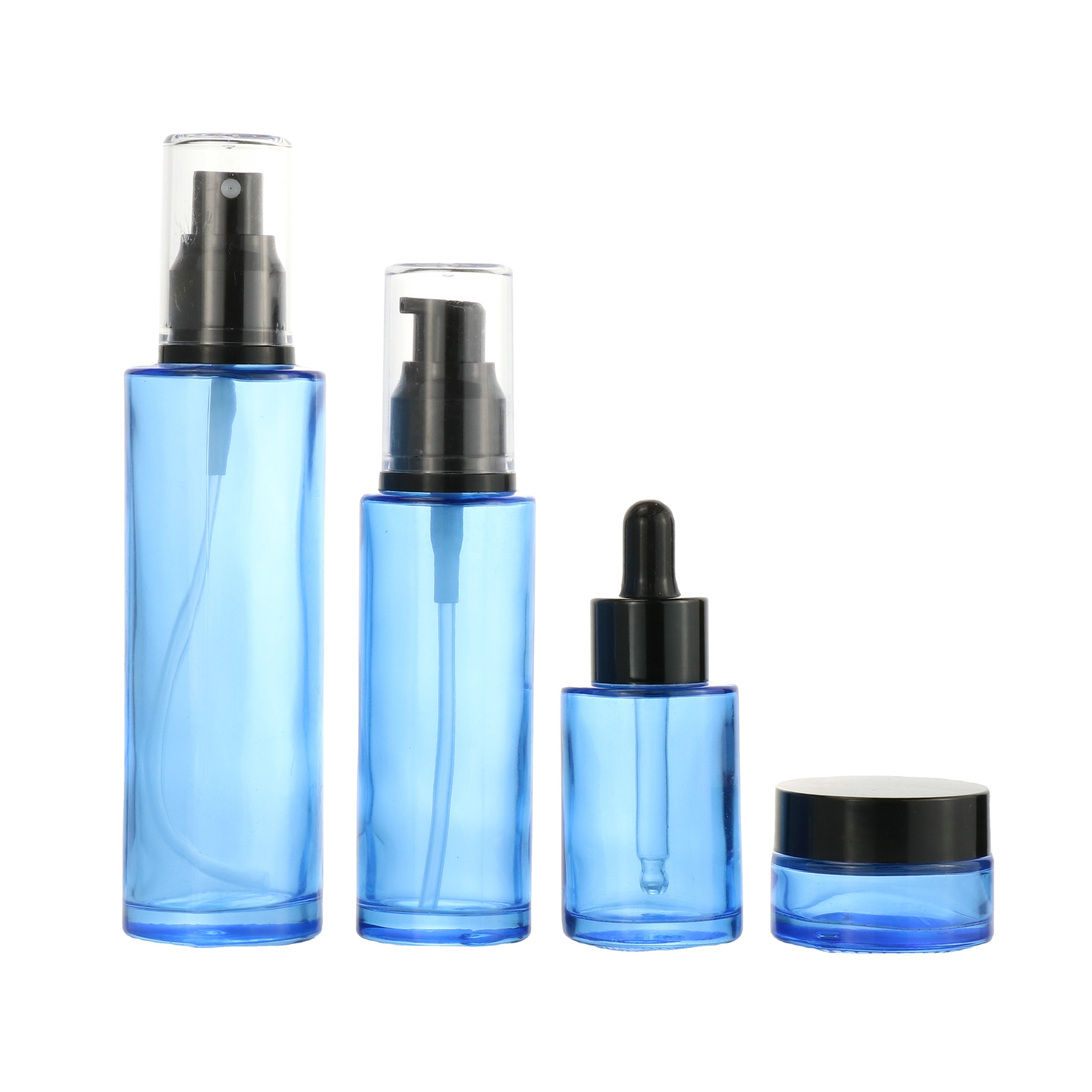 Matte black Frosted Glass Dropper Bottle 15ml 20ml 30 Ml 50ml 60ml 100ml For Essential Oil