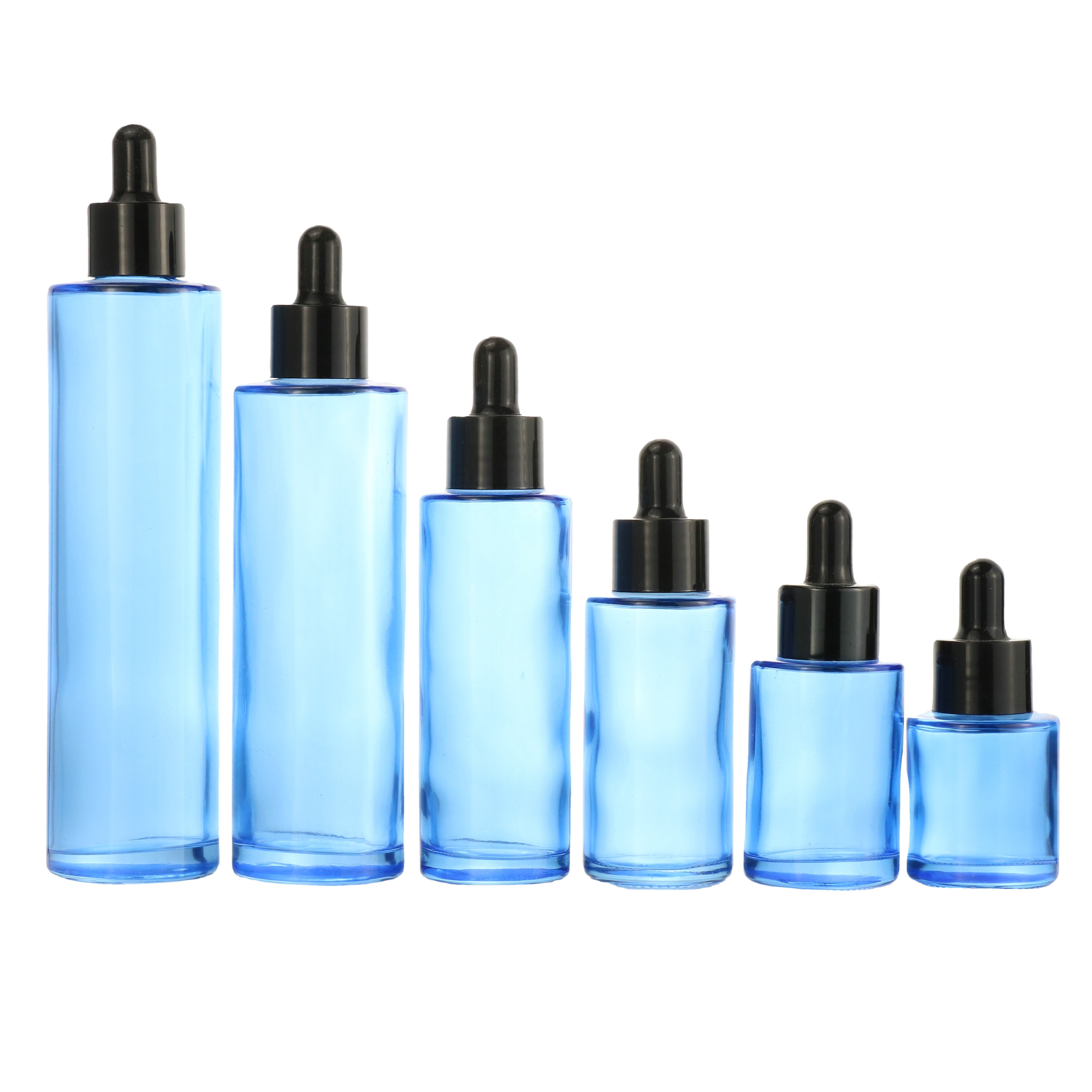 Matte black Frosted Glass Dropper Bottle 15ml 20ml 30 Ml 50ml 60ml 100ml For Essential Oil