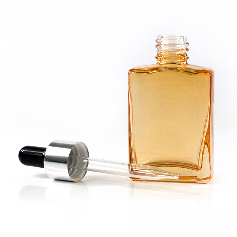 Matte frosted black amber red blue green pink15ml 30ml 50ml 100ml rectangle glass bottle with dropper
