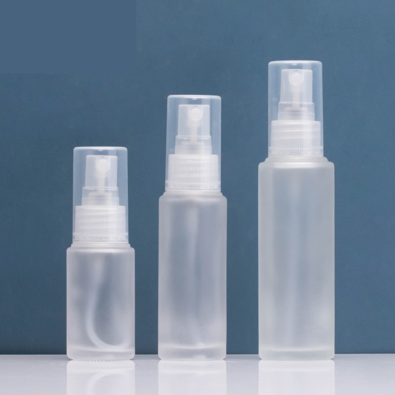Matte glass spray bottle frosted online customized glass spray bottle tonic bottle