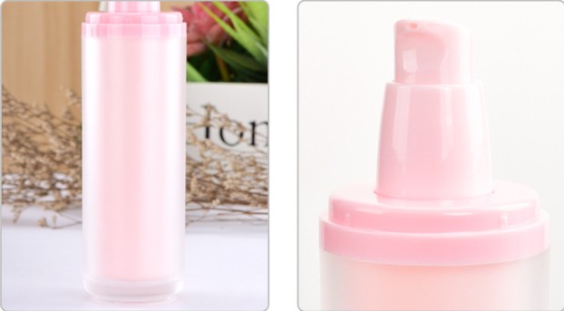 Matte plastic luxury cosmetic packaging set empty lotion cream bottle and jars