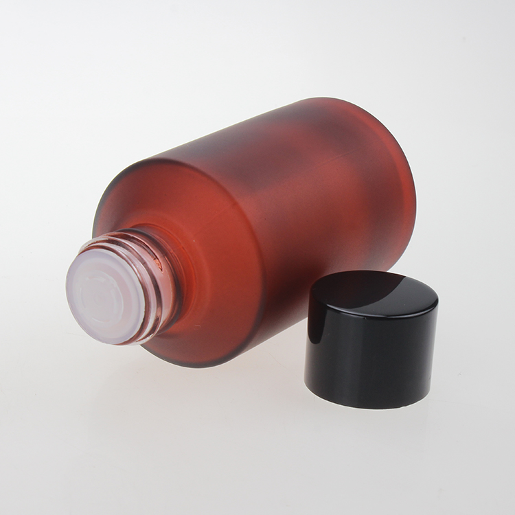 Matte red rose glass cosmetic 30ml 60ml 125ml 200ml lotion pump spray or toner bottle, 15ml 30ml 50ml 100ml cream jar in stock