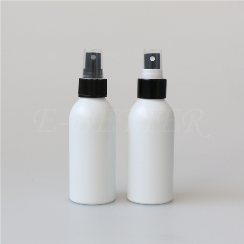 Matte white 50ml 100ml 250ml aluminum bottle with mist spray pump